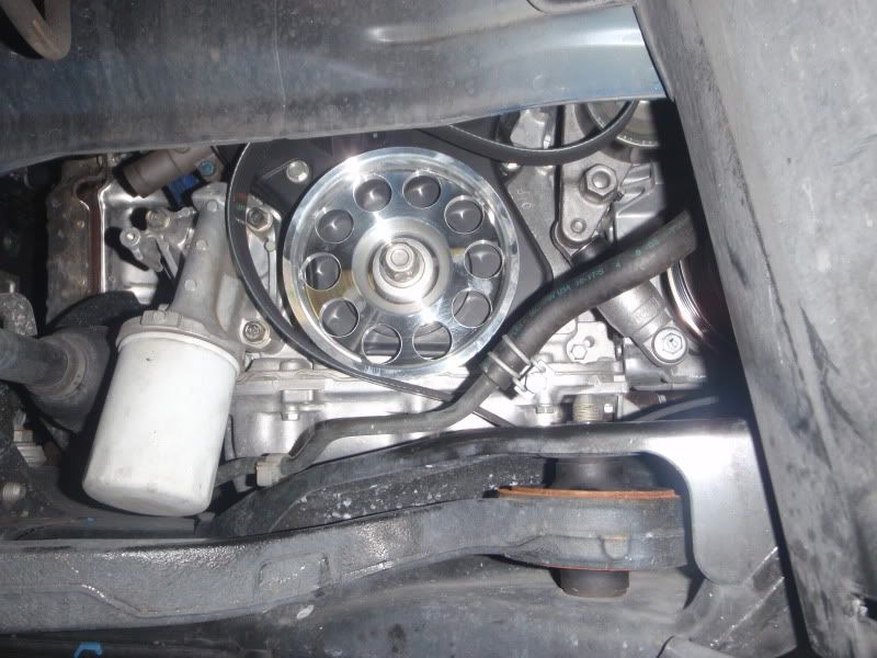 Installed Unorthodox Racing Crank Underdrive Pulley Drive Accord